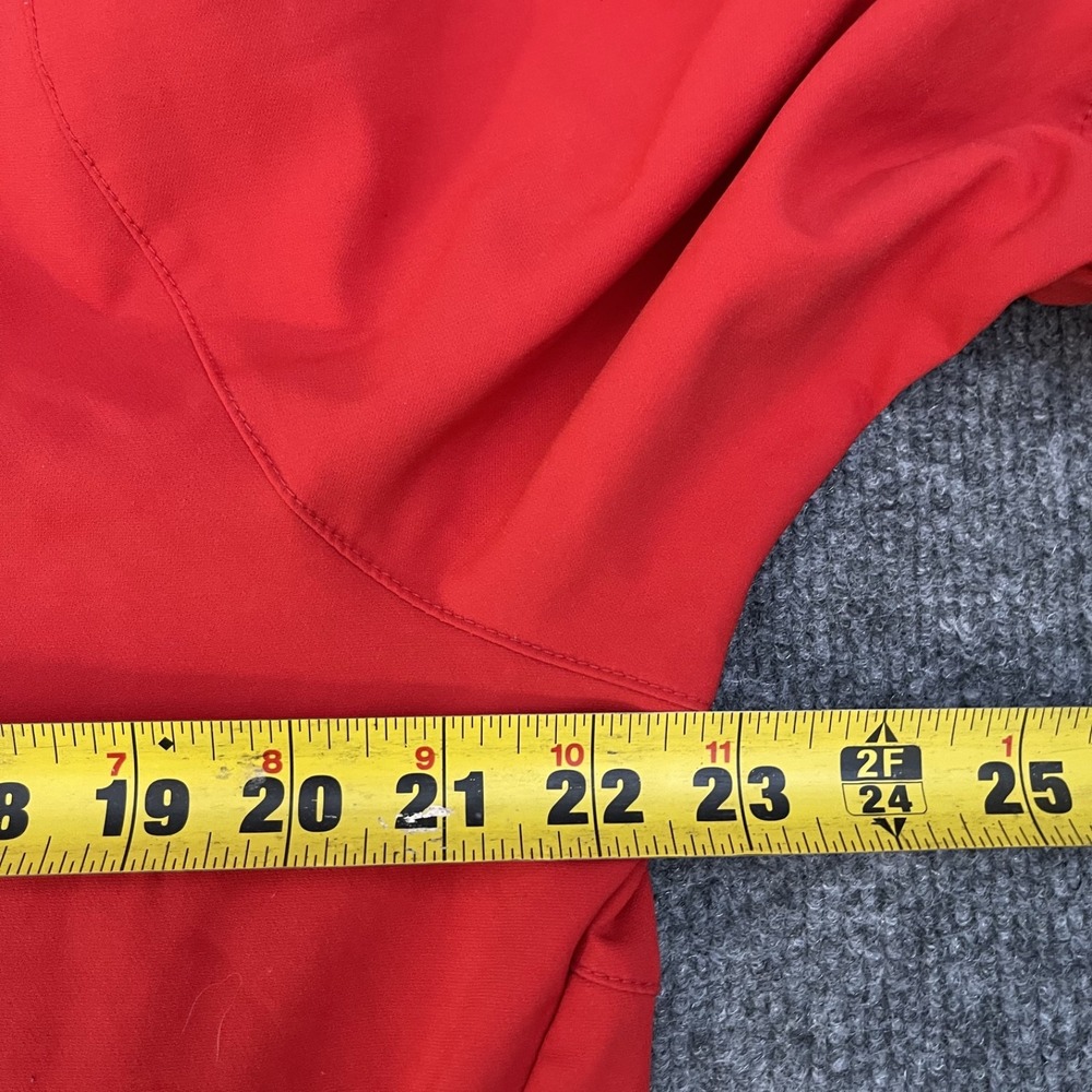 Utah Tech Baseball Pull Over Nike Shirt Mens Sz L Red Short Sleeve - Picture 11 of 14